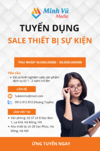 Tuyển Nhân Viên Sale Kinh Doanh Tại Hà Nội