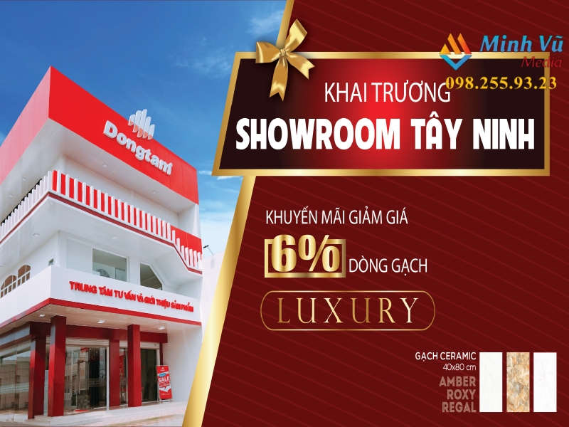 Mẫu poster khai trương showroom