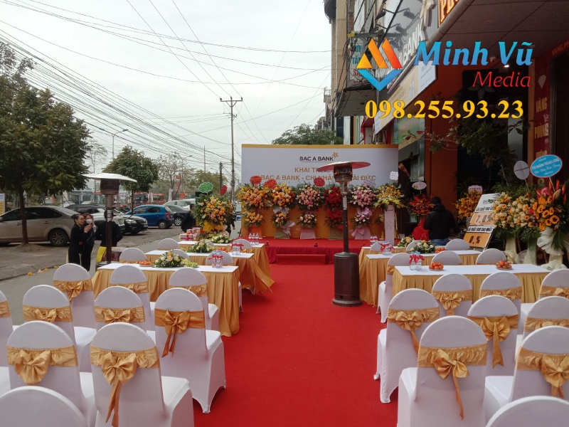 Sự kiện khai trương ngân hàng do Minh Vũ Media thực hiện